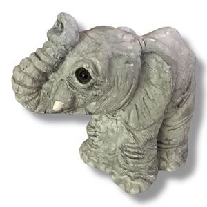 Small Grey Elephant Figurine
